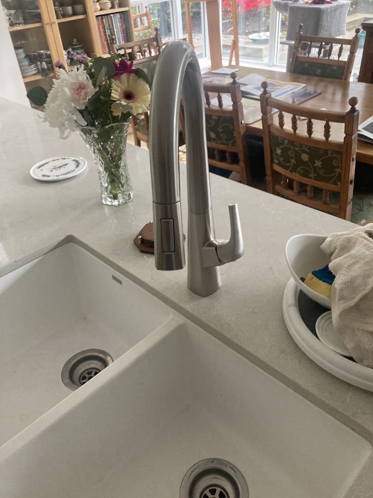 Recent shower and bathroom fixture installation